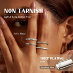 14K Gold Plated Thin Rings set