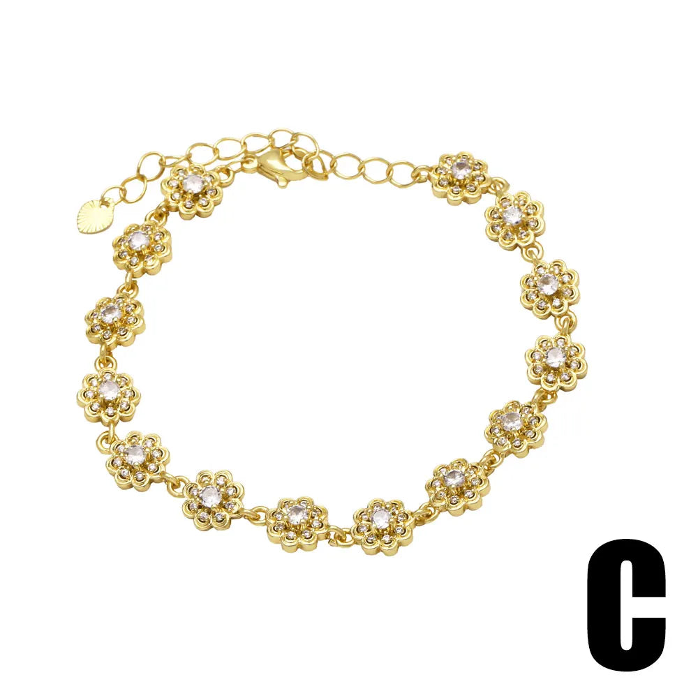 Copper Zircon Bracelets