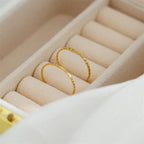 Stainless Steel 18K Gold Plated Ring