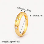 Shiny Crystal Zircon Rings