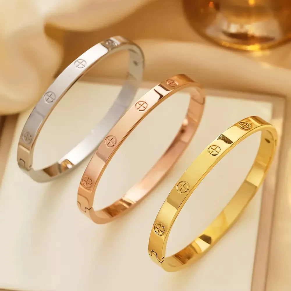 Cross Nut Nail Bracelet