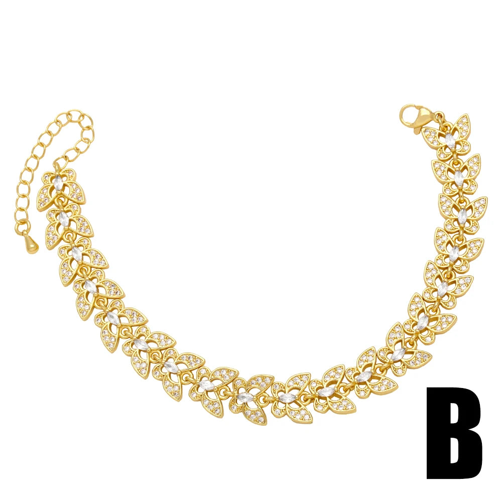 Copper Zircon Bracelets