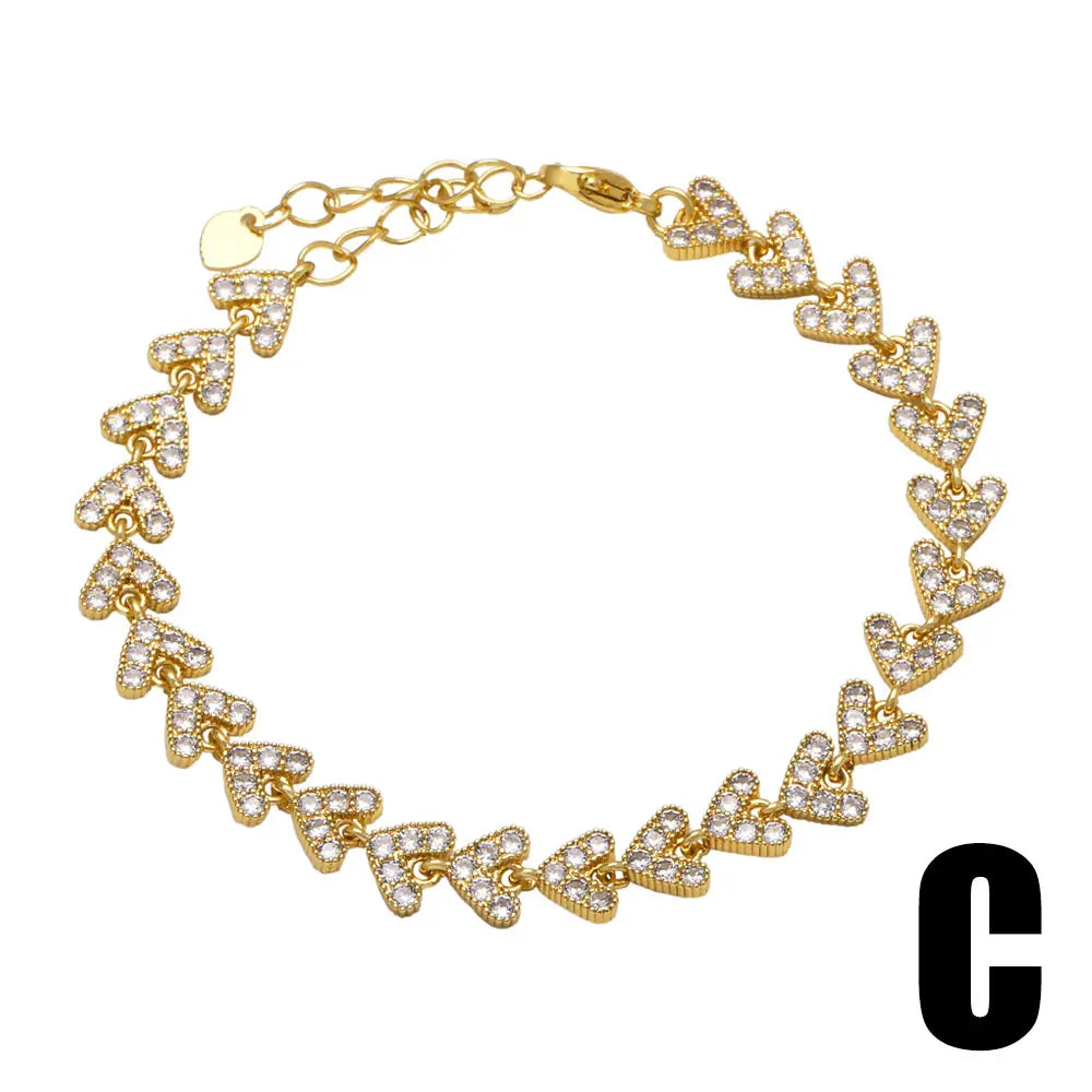 Copper Zircon Bracelets