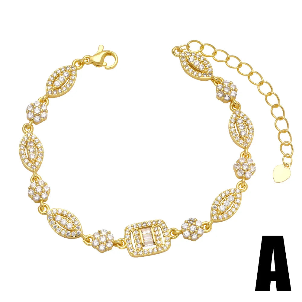 Copper Zircon Bracelets