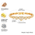 18K Gold Plated Tennis Bracelet