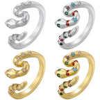 Leopard head rings