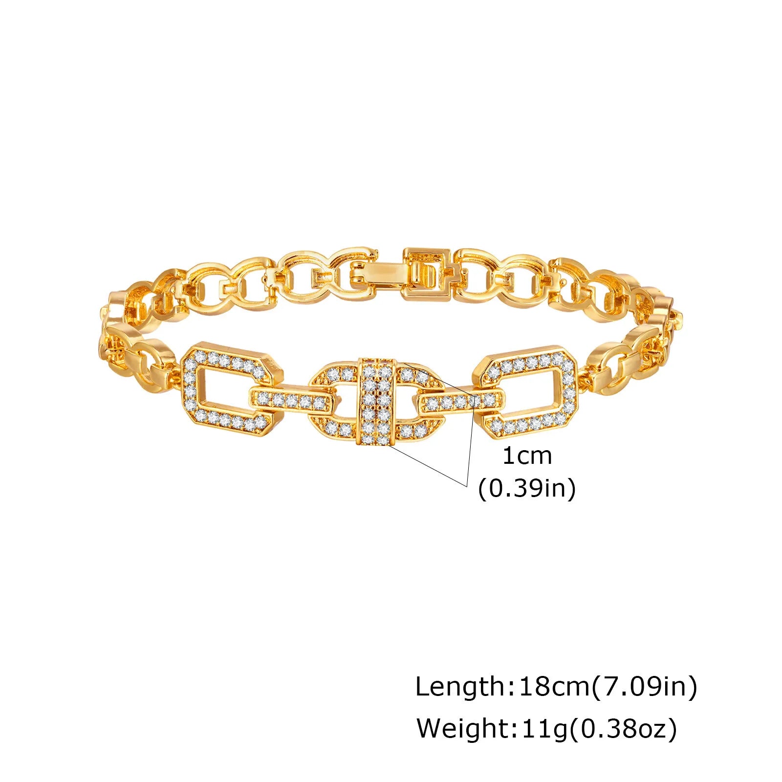 18K Gold Plated Tennis Bracelet
