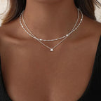 14K Gold Plated/Silver Cubic Zirconia Diamond Necklaces