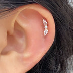 1PC Stainless Zircon Cartilage Earring