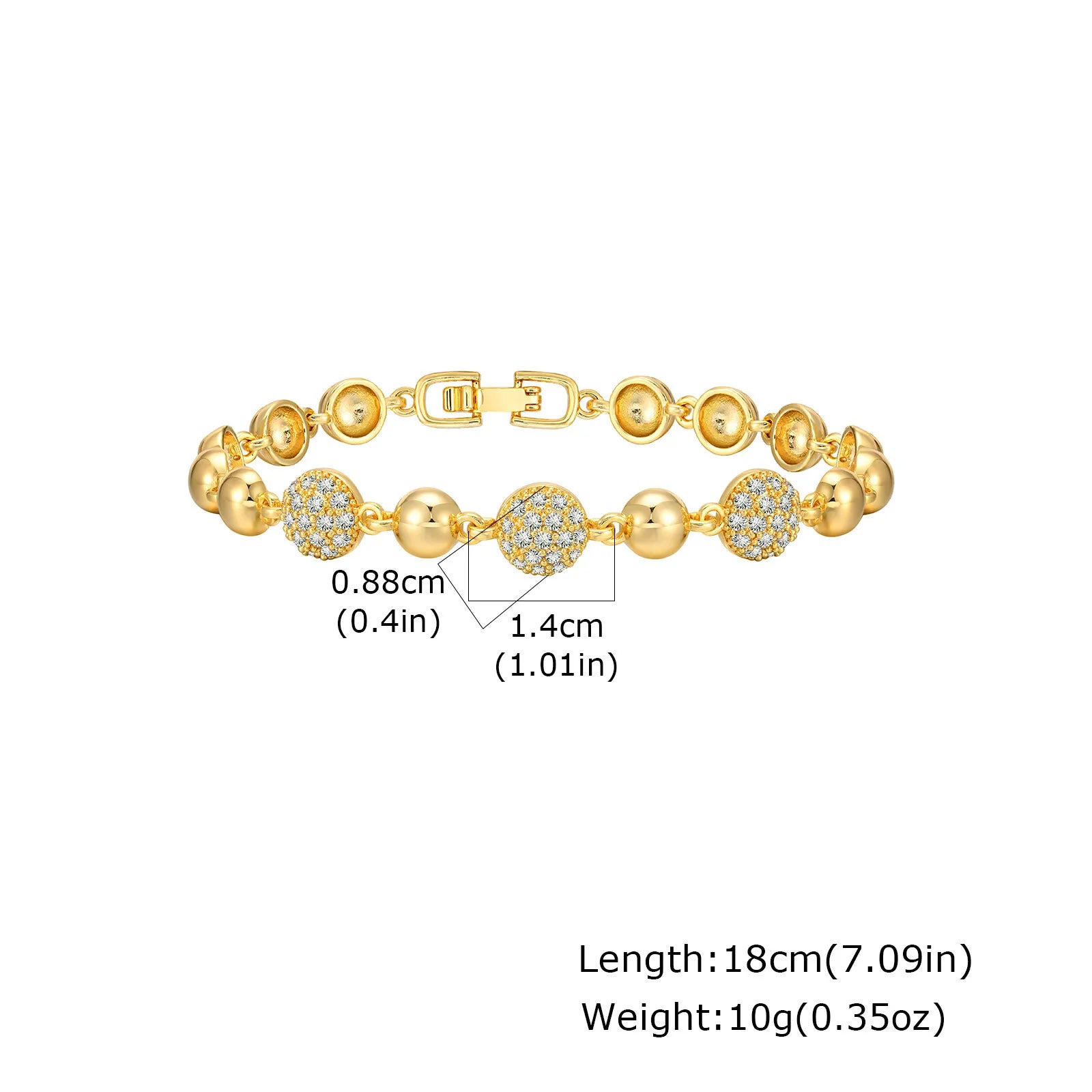 18K Gold Plated Tennis Bracelet