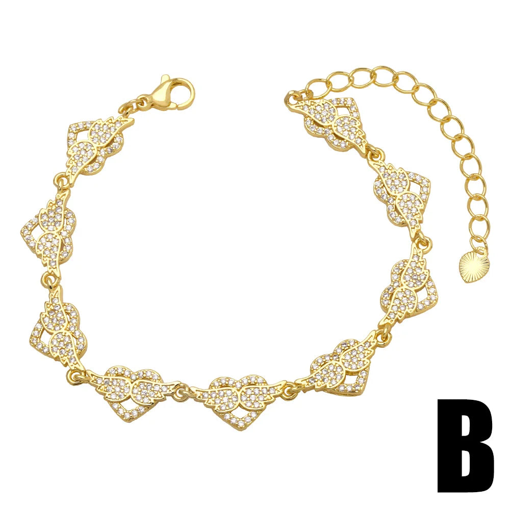 Copper Zircon Bracelets