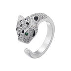 Leopard head rings