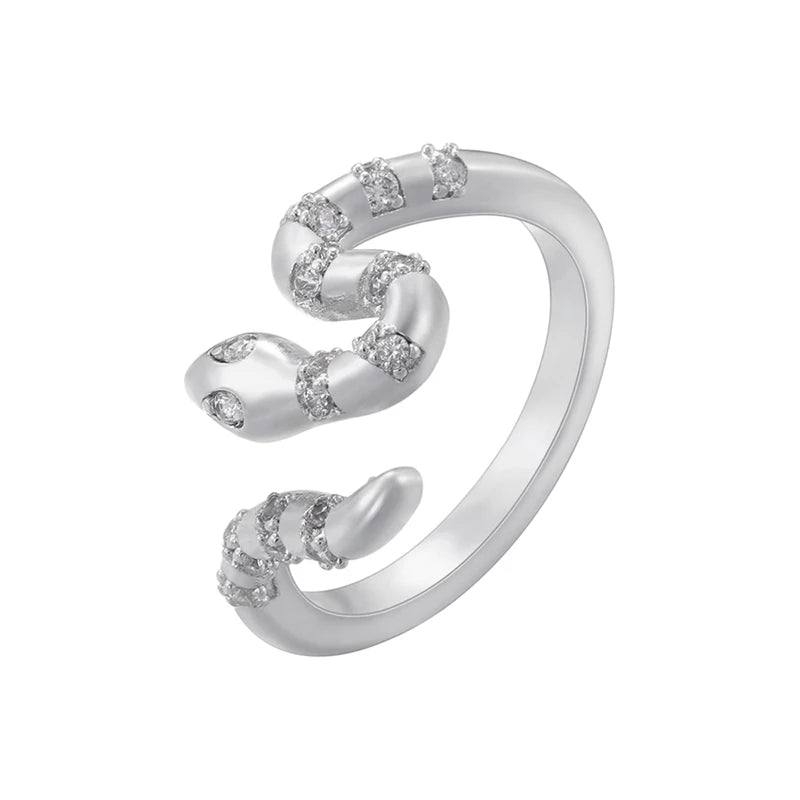 Leopard head rings